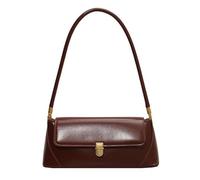 Yobohui Underarm leather shoulder bag Women's handbag Large capacity square bag Suitable for daily use(Coffee)
