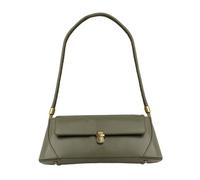 Yobohui Underarm leather shoulder bag Women's handbag Large capacity square bag Suitable for daily use(Green)