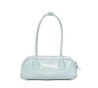 Yobohui Underarm leather shoulder bag women's handbag large capacity suitable for daily use(Blue)