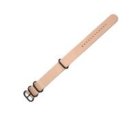 Yobohui Vintage Leather Strap 14 mm - 24 mm Adjustable Replacement Strap Accessories for Men and Women(Pink-A,Width 18mm)