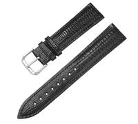 Yobohui Vintage Leather Straps 12mm - 22mm Unisex Leather Straps Replacement Wristbands for Watches(Black,Width22mm)