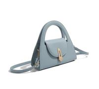 Yobohui Women Bag Trendy Shoulder Retro Evening Handbag PU Leather Crossbody Top Handle Bag Small Purse(Blue)