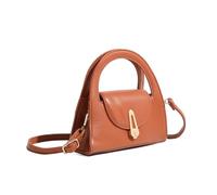 Yobohui Women Bag Trendy Shoulder Retro Evening Handbag PU Leather Crossbody Top Handle Bag Small Purse(Dark Brown)