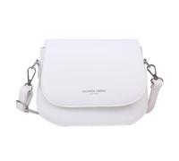 Yobohui Women's Solid Color Shoulder Bag PU Leather Crossbody Bag for Storing Mobile Phones and Cosmetics(White)