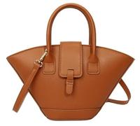 Yobohui Women's Vintage Bucket Bag Top Handle Leather Shoulder Bag Crossbody Bag,Tote Bag(Brown)