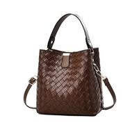 Yobohui Woven Tote Bag for Women Handbags PU Leather Purses Braided Bag Weaved Shoulder Hobo Bags for Work(Coffee)