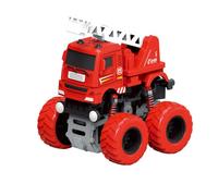 YOBOKO Car Toys, Four-wheel Car Model, CRV Return Cycle Pull-Back Toys, Funny Racing Car Toy Model, Rolling Over, Turn Around Back Pull Go Car Toys (Fire Turck)
