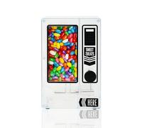 YOBRO Candy Dispenser, Cute Vending Machine for Desktop, Manual Candy Machine, Dispense Mini Candies, Birthday Gift for Girls, Gift for Friends Girlfriends (Clear)