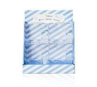 YOBRO Mini Candy Shop - Retro Mini Candy Dispenser with Scoops, Snack Storage, Food Acrylic Containers (Blue)