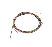 YoBuyBuy Rainbow Colorful Firm Copper Alloy Guitar Strings Set For Acoustic Guitar Equipment, yellow, pink, green