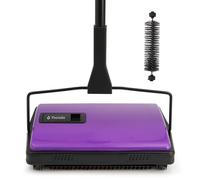 Yocada Carpet Sweeper Cleaner Manual Household Sweeper for Home Office Low & Undercoat Carpets Carpets Pet Hair Dust Scrap Paper Small Garbage Cleaning with a Brush 48
