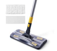 Yocada Non-Woven Disposable Mop Sweeper Mop Cleaner 24 Refills Cloth Pads for Floor Cleaning Hardwood Ceramic Marble Tile Laminate Home Kitchen Floor 47.6"