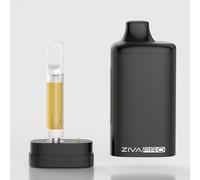 Yocan Ziva Pro, Auto Draw Vaporizer Mod for Wax, Oil, Concentrates, 510 Connection for upto 2g Cartridges, 650mAh, Variable Voltage, Metal Body, USB Type-C, OLED Screen (No Nicotine)