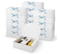 Yocdunm 10 Pack Gift Boxes with Lids 27x20x8CM Large Cardboard Gift Box,Gift Box for Presents Bridesmaid Proposal Box with Ribbon for Wedding Birthday Christmas Party Present