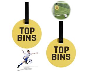 Yocdunm 2 PCS Football Target Training Disc - 2x9 inch Soccer Hang Targets With Adjustable Strap for Free Kicks and Goal Practice