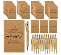 Yocdunm 24 Set Employee Appreciation Gifts Bulk Include 24 Motivational Notebook 24 Inspirational Ballpoint Pen Small Pocket Journal Notepads for Colleagues Coworker Teacher Volunteer Team Nurse Stud