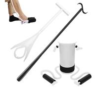 Yocdunm 3 Piece Sock Aid Kit for Putting Socks On and Off,Long Handled Shoe Horn, Sock Aid & Sock Remover Aid for Women Men Elderly Pregnant, Easy Offs