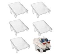 Yocdunm 6 Pcs Double Layer Shoe Rack Slots Organizer Stacker Space Saving Transparent Plastic Shoe Holder Stand Shoe Rack Wardrobe Storage For Cabinet