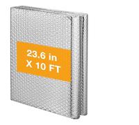 Yocdunm Aluminium Bubble Insulation Foil Double Side Aluminum Foil Bubble Shield Aluminum Foil Thermal Insulation Radiant Barrier for Wall Loft Boat Caravan Home Shed Auto (Sliver, 1.2x3 m)