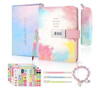 Yocdunm Diary with Lock for Girls - Gifts for Girls 7 8 9 10 11 12 13 Year Old,Girls Birthday Presents, Notebook Kit for Teen Girls Notebook Back to School Gifts