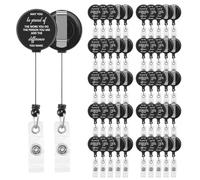 Yocdunm Retractable Keychain, Lanyard Retractable, Extendable Badge Reel Clip Bulk ID Card Holder Lanyard Clip Keyring Employee Appreciation Gift for Office Nurse Doctor Teacher Worker (50 Pack)