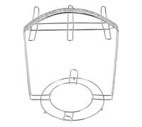 Yocdunm Silver Plating Coffee Cup Hob Cup Dish Rack Can Hang Most 6 Cups and Saucers Metal Stand Holder