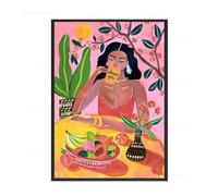 Yocheng Abstract Dancing Woman Art Painting Music Minimalist Wall Decor Canvas Poster Home Nordic Picture 50x70cm No Frame