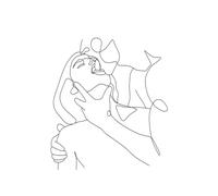 Yocheng Abstract Love Couple Line Art Poster Minimalist Man And Woman Canvas Painting With For Wall Decor In Bedroom Livin 50x70cm No Frame