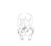 Yocheng Abstract Love Couple Line Art Poster Minimalist Man And Woman Canvas Painting With For Wall Decor In Bedroom Livin 21x30cm No Frame