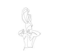 Yocheng Abstract Love Couple Line Art Poster Minimalist Man And Woman Canvas Painting With For Wall Decor In Bedroom Livin 60x90cm No Frame