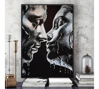 Yocheng Canvas Posters Minimalist Black & White Emotional Wall Décor 30x40cm No Frame