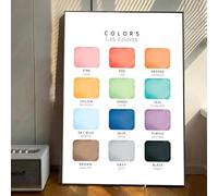 Yocheng Color Bilingual Spanish English Wall Art Poster Living Room Bar Cafe Bedroom Office Home Decorative Canvas Painting 50x70cm No Frame