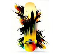 Yocheng Colourful Skateboard Lover Extreme Sports Poster Art Prints Canvas Painting For Living Room Wall Art Pictures Boy Room Decor 40x50cm No Frame