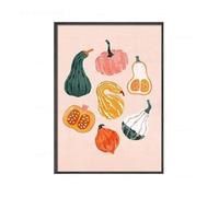 Yocheng Fruit Food Picks Decoration Kitchen Poster Orange Pomegranate Pear Strawberry Canvas Painting Posters And Prints Wall Art 21x30cm No Frame