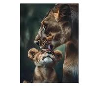 Yocheng Jungle Brutal Ferocious Animals White Wolf Leopard Tiger Monkey Poster Canvas Printing Wall Art Picture Living Room Decor 30x40cm No Frame