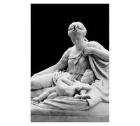 Yocheng Nordic Simple Wall Art Black Ancient Greek Gods Sculpture Statue Canvas Print Poster For Home Living Room Bedroom Decorati 30x40cm No Frame