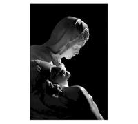 Yocheng Nordic Simple Wall Art Black Ancient Greek Gods Sculpture Statue Canvas Print Poster For Home Living Room Bedroom Decorati 40x50cm No Frame