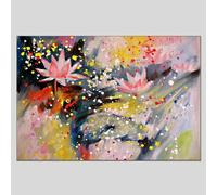 Yocheng Painted Painting Abstract Mediterranean Landscape Villa Wall Art For Living Room Home Decor Poster 21x30cm No Frame