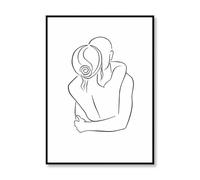 Yocheng Scandinavian Style Canvas Poster Nordic Simple Love Art Painting Living Room Decoration Mural For Home Wall Decor 30x40cm No Frame