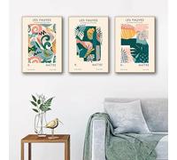 Yocheng Tropical Palm Leaves Print Canvas Wall Art Exotic Minimalist Natural Green Plant Poster Living Room Decor 21x30cmx3 No Frame