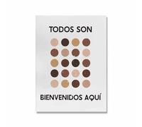Yocheng Wall Art Canvas Painting Spanish Classroom Diversity Poster Set Human Equality Prints Inclusive School Decor 40x50cm No Frame