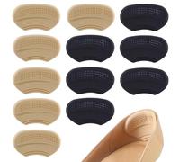 YOCHLEY 6 Pair Heel Cushion Pads for Women, 3mm and 6mm Self-Adhesive Heel Grips Pads for Too Big Shoes, Heel Pads Heel Cushion Inserts to Prevent Heel Slipping Out (3Beige + 3Black, One Size)