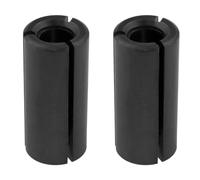 Yocimango 1/4 to 1/2 Router Collet Adapter Router Collet Extension Reducer Socket Head Reducer Extender Drill Black 2PCS