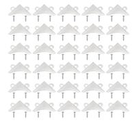 Yocimango 30PCS Photo Frame Corner Bracket Thickened Metal Triangular Fixed Bracket with Screws Suitable for Anti-Rust and Anti-Crack Protective Sleeves for Mirror Picture Frames and Artworks