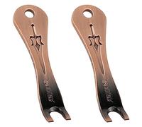 Yocimango-Red Bronze Acoustic Guitar Bridge Pins Puller Peg Removers, Acoustic Guitar Bridge Pins Pullers - Strings Change, Instrument String Metal Toolbox Accessories-2PCS