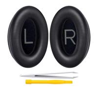 YOCOWOCO Replacement Ear Pads for Bose QC45, QC SE and New QC, Black | Ear Pads Cushions with Softer Leather, Thicker Memory Foam, for QC45, QC SE, New QuietComfort Wireless Over Ear Headphones