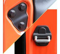 YOCTM Door Screw Protector Cover Trim Door Lock Decoration Cover For 2018 2019 2020 2021 Jeep Wrangler JL JT Sport S Rubicon Deluxe Sport Utility Black ABS (2-Door/4-Door) (Pack of 8)