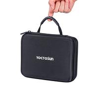 YOCTOSUN Magnifying Glass Storage Box, 7 x 9 x 2.7 inch, Carrying Case with Handle, Hands-Free Headband, Illuminated Magnifier, Great Travel Case for LED Head Magnifier