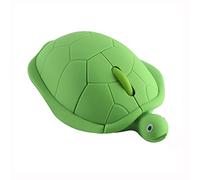 YOCUNKER Wireless Mouse 2.4Ghz Turtle Shape Cute Animal Design M Size Silent Click USB Optical Mouse Lightweight Cute Character Mouse for Kids Compatible with PC/Laptop/Computer/MacBook (Green)