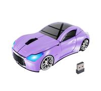 YOCUNKER Wireless Mouse Cute Car Mice,Purple Portable Compact Novelty Cool Fun Funny USB Mouse for Laptop PC Computer Tablet Macbook Women Men Mom Dad Small Hands Travel Office School Gift